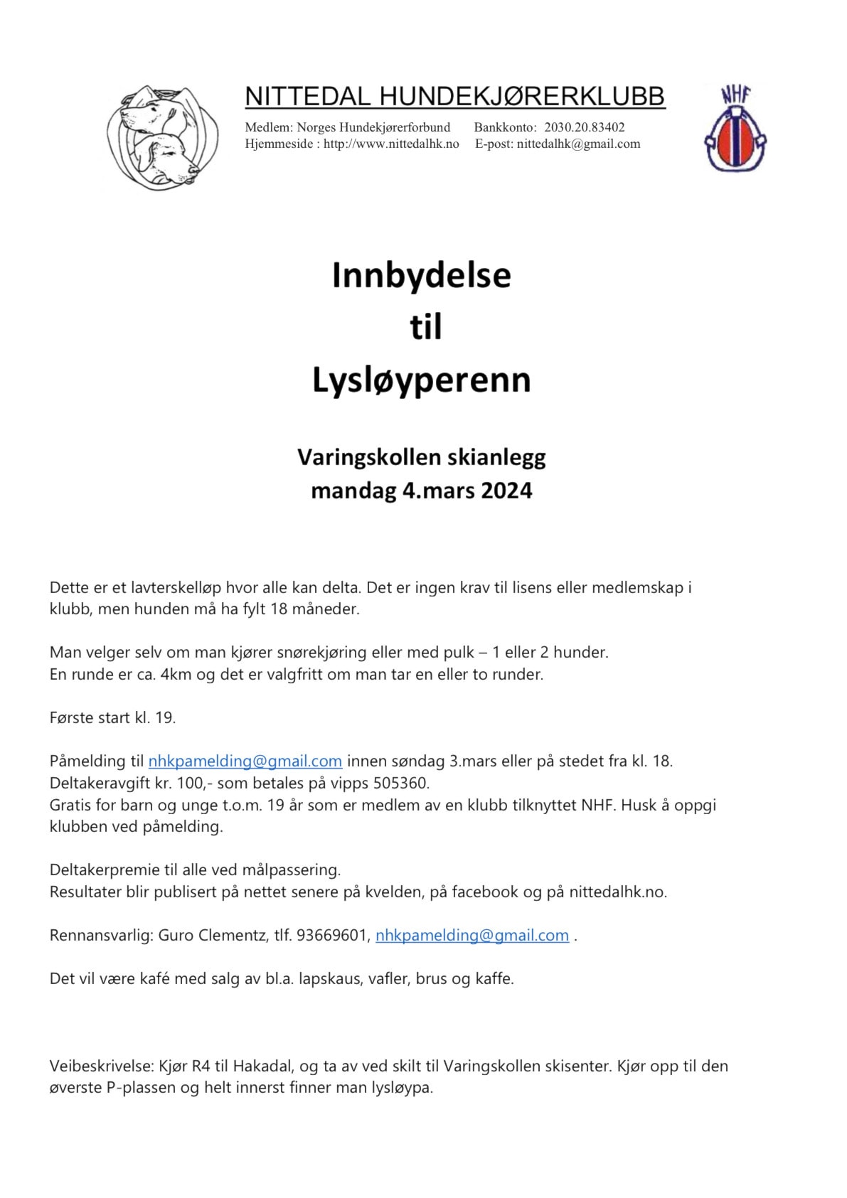 Lysløyperenn mandag 4.mars